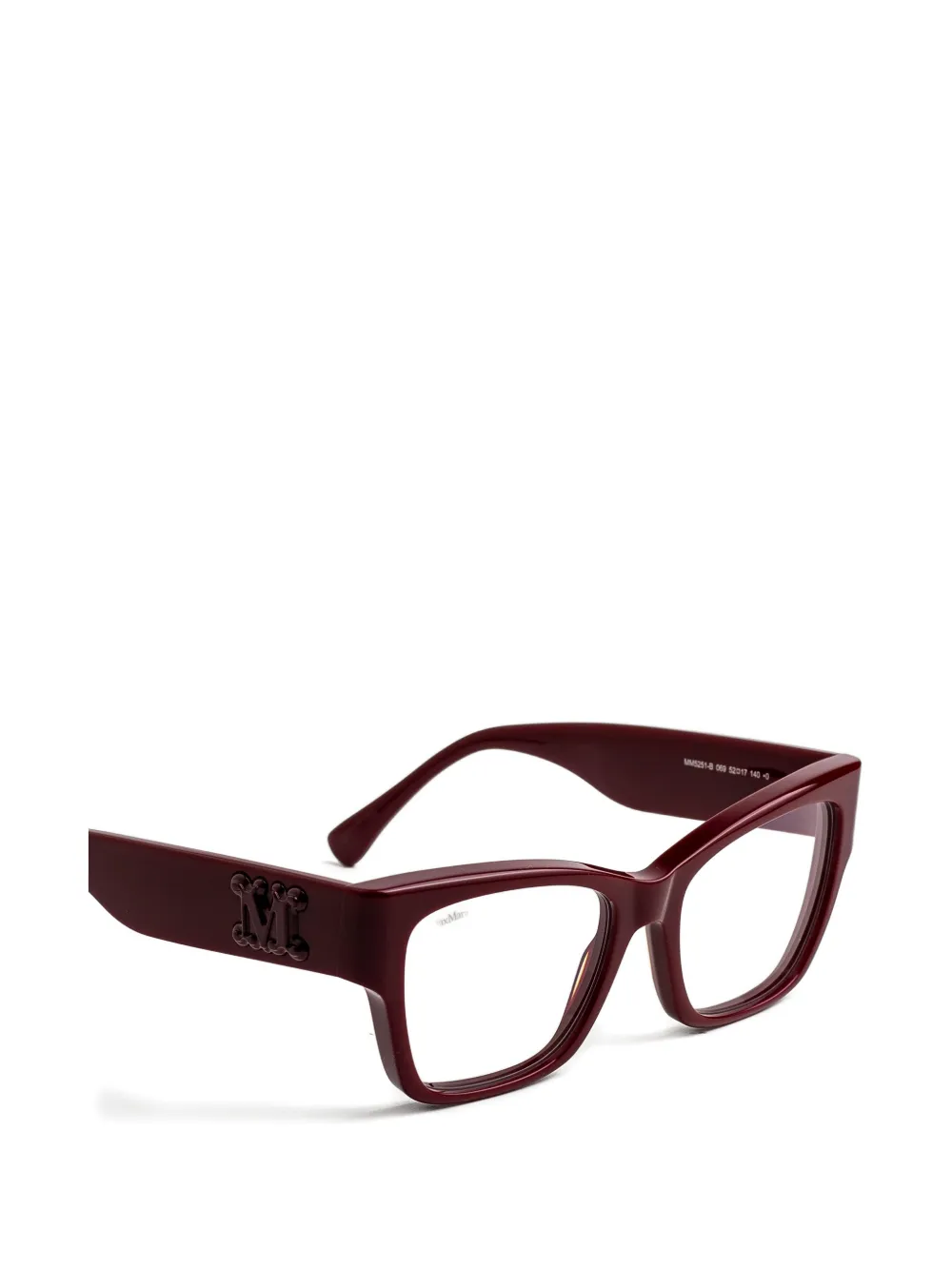 Max Mara Eyewear Zonnebril met cat-eye montuur Rood