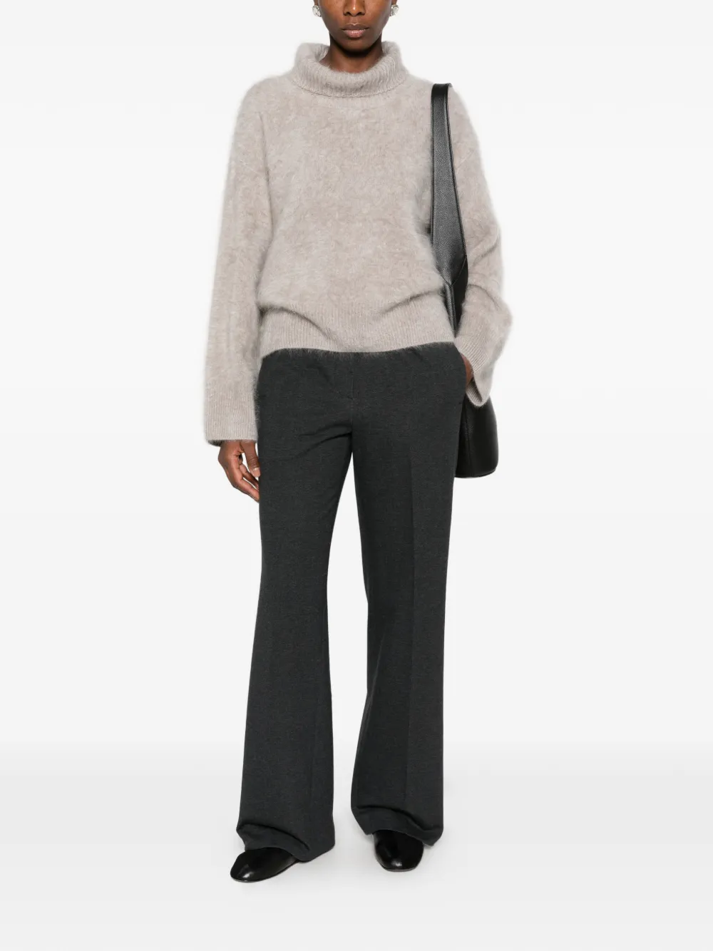 Peserico Broek met elastische taille Grijs