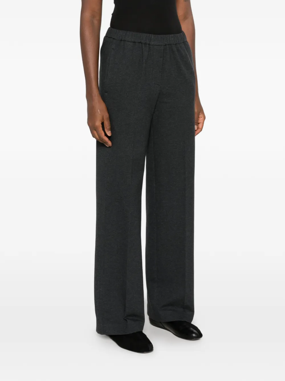 Peserico Broek met elastische taille Grijs