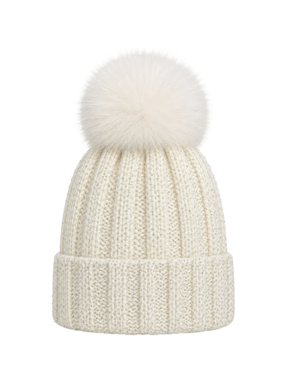 cuffie regina Berretto con pompon - Toni neutri