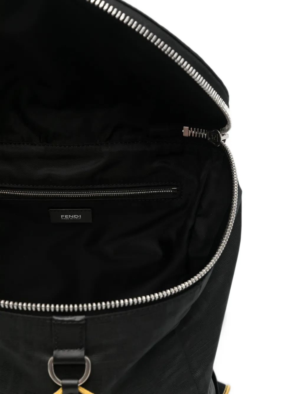 FENDI FF logo-jacquard backpack Zwart