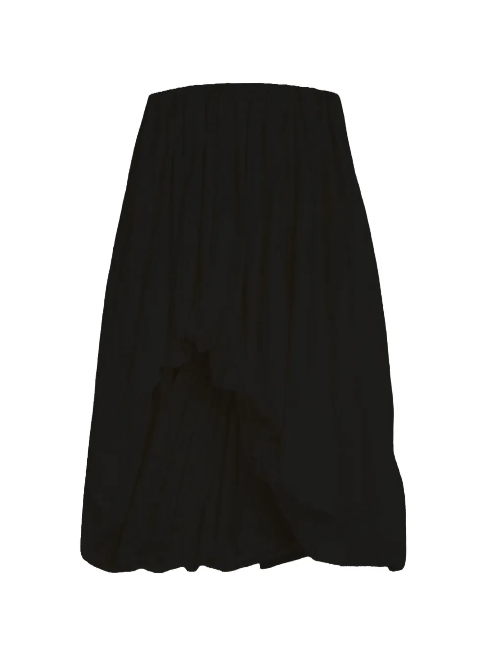 Jil Sander Abito asimmetrico senza spalline con orlo a palloncino - Nero