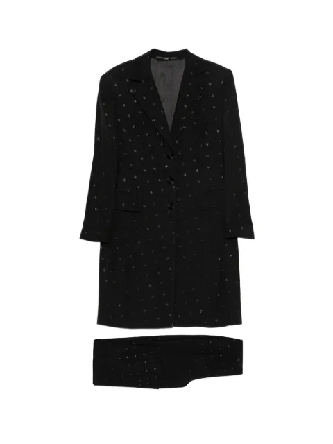 Gianfranco Ferré Pre-Owned traje con detalle de cuentas 1990