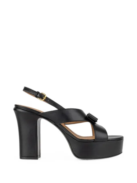 Ferragamo Sandália Vara Bow com plataforma