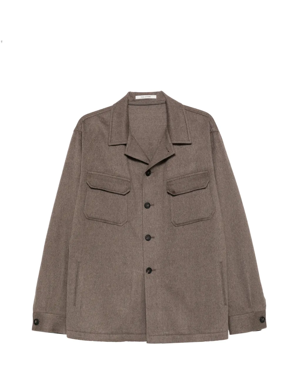 Tagliatore button-up patch-pocket coat Bruin