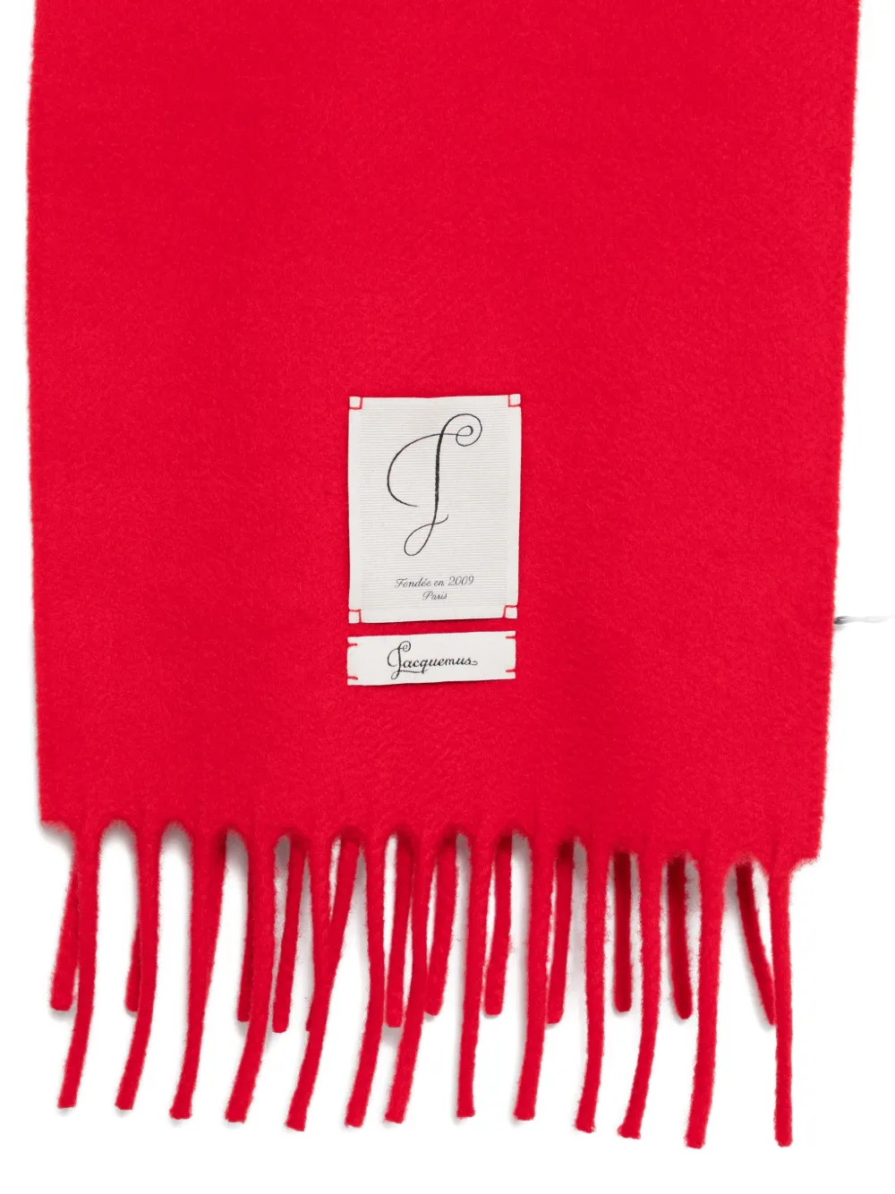Jacquemus Sjaal met logopatch Rood