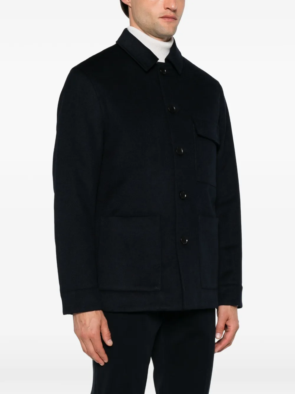 Duno Sunil Button-up Jacket In Blue