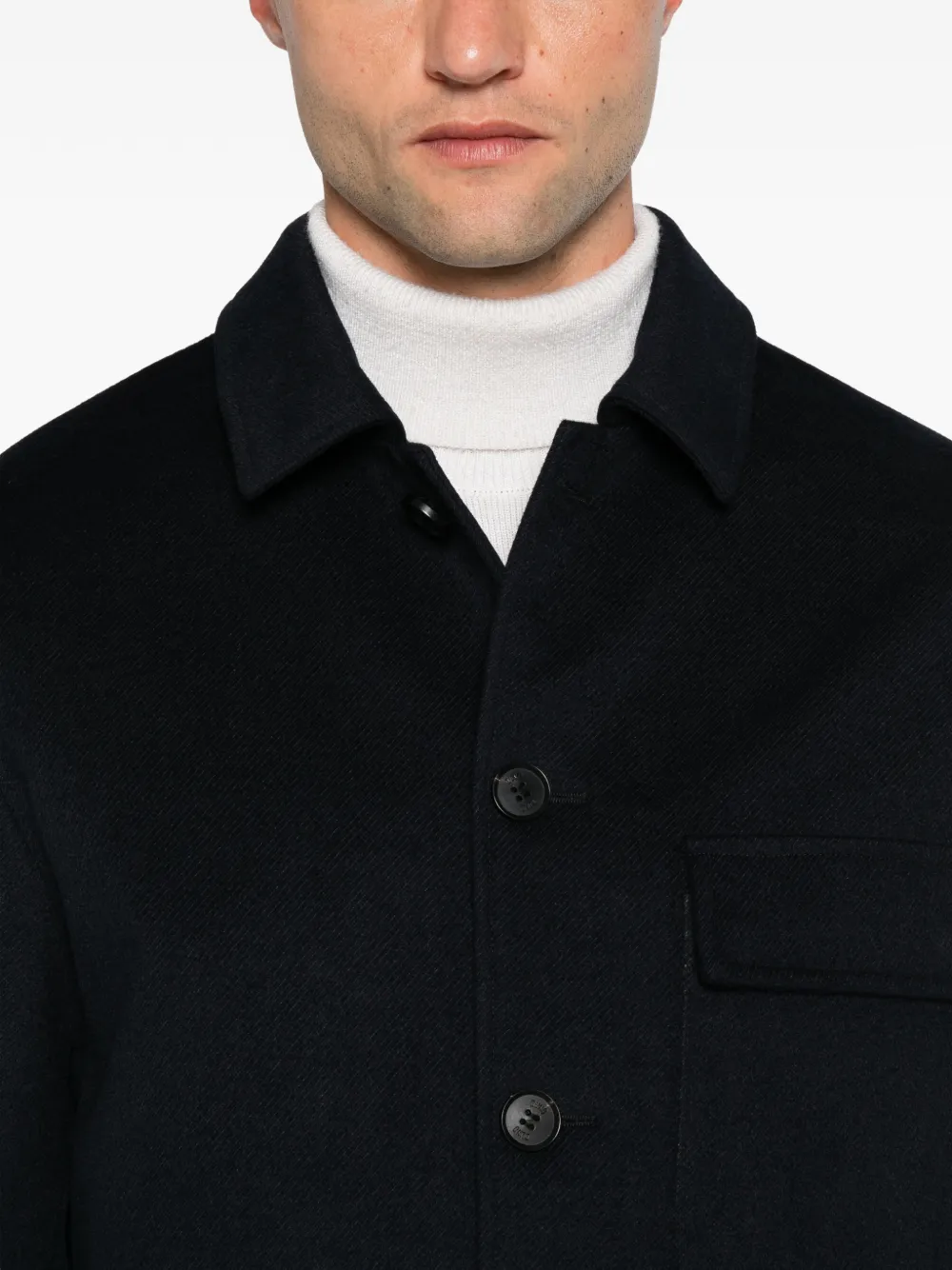 Duno Sunil Button-up Jacket In Blue