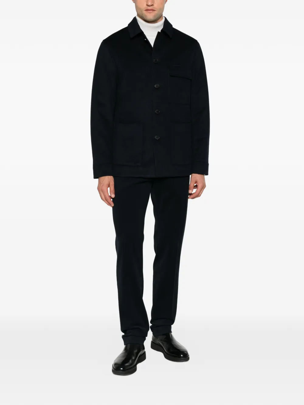 Duno Sunil Button-up Jacket In Blue