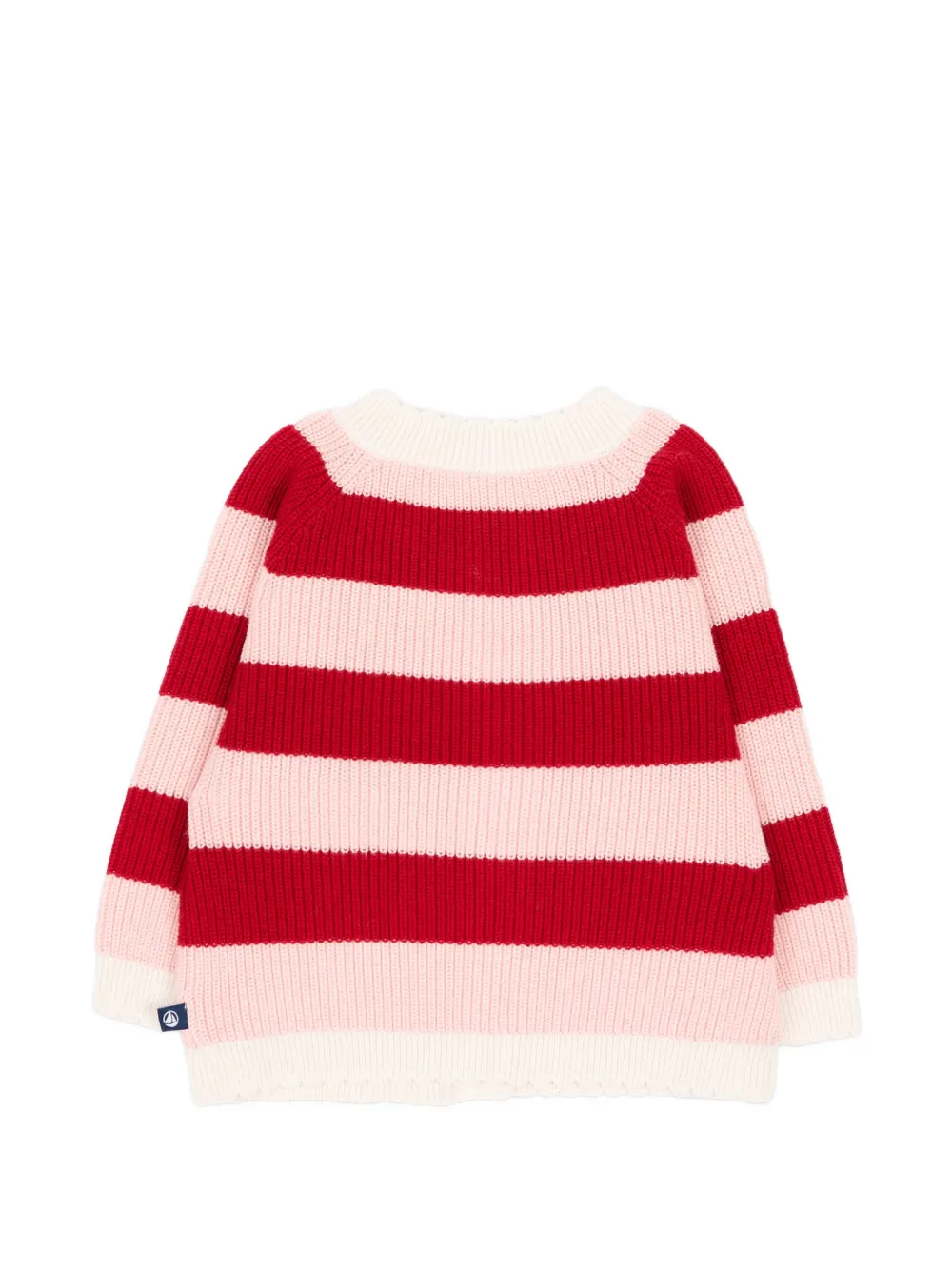 Petit Bateau Gestreept vest met raglanmouwen Rood