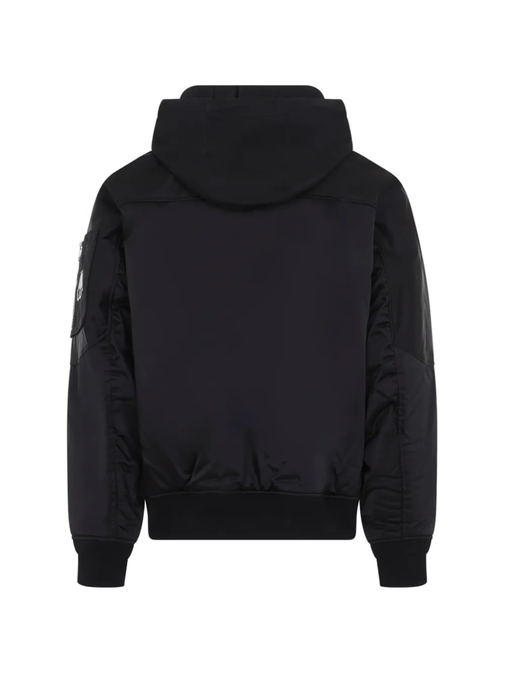 Moose Knuckles Georgie bomberjack met satijnen afwerking Zwart