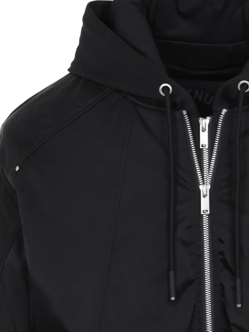 Moose Knuckles Georgie bomberjack met satijnen afwerking Zwart