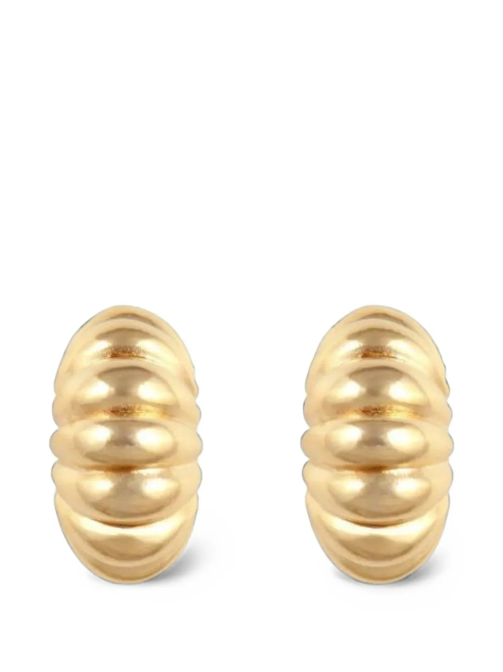 Susan Caplan Vintage 1990s demi-hoop clip-on earrings - Oro