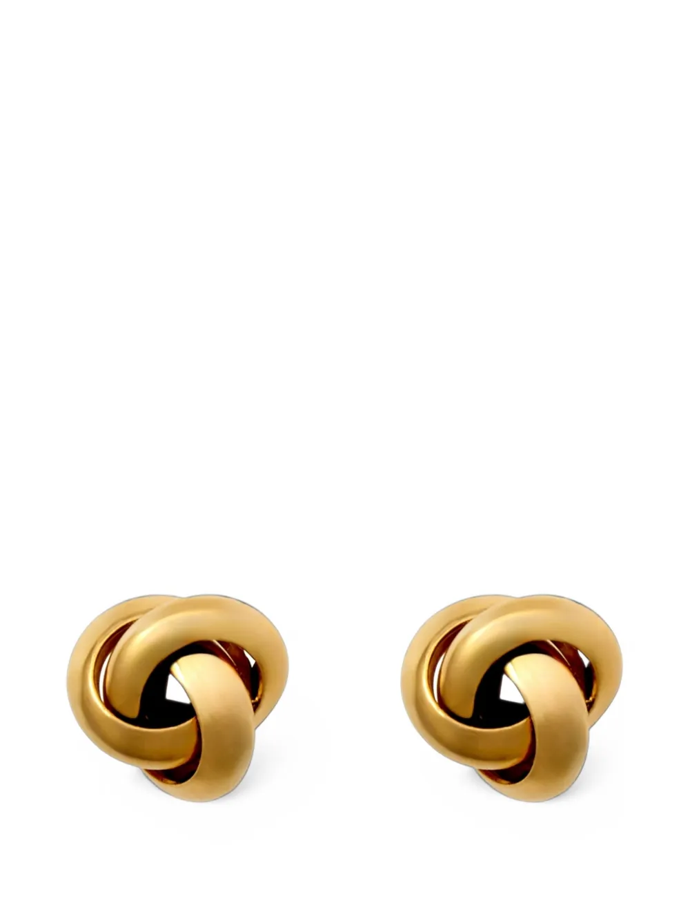 Susan Caplan Vintage 1990s knot-shape clip-pn Earrings - Oro