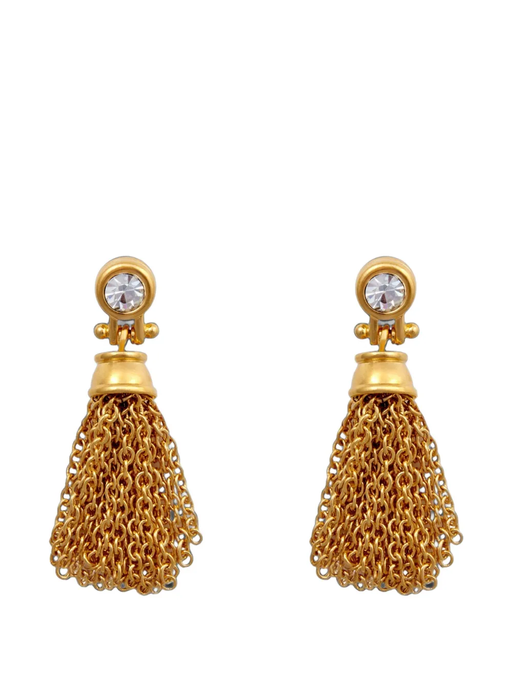 Givenchy Pre-Owned 1980s drop-style earrings - Oro