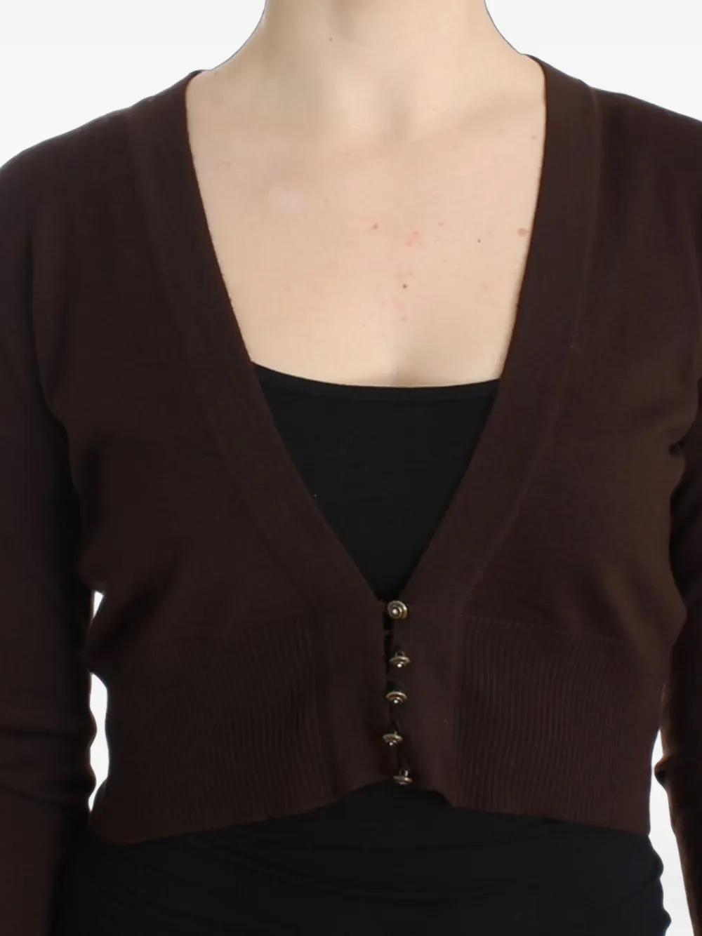 Roberto Cavalli Cropped vest Bruin