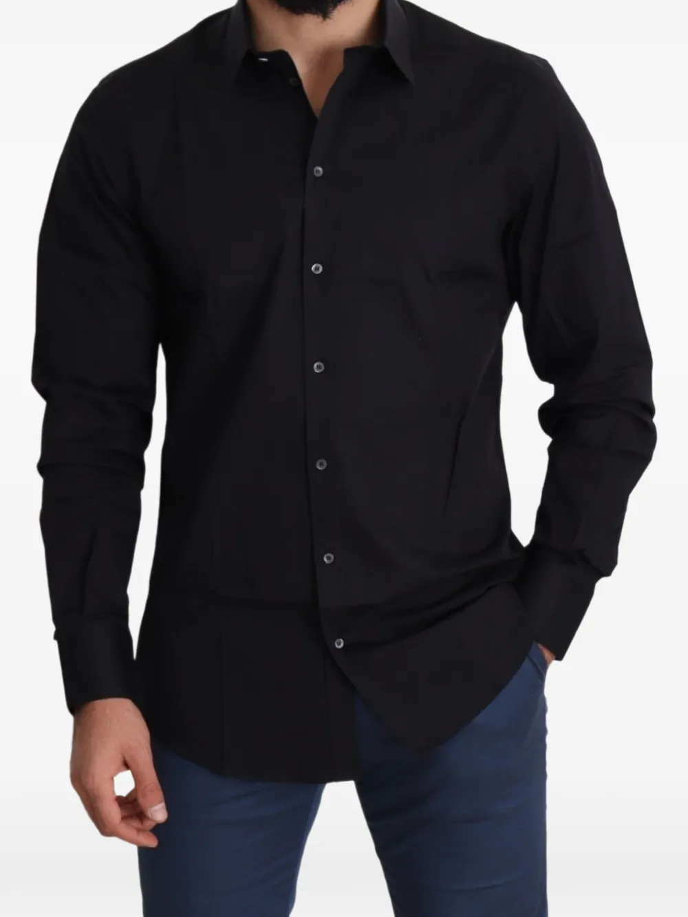 Dolce & Gabbana Overhemd met lange mouwen Zwart