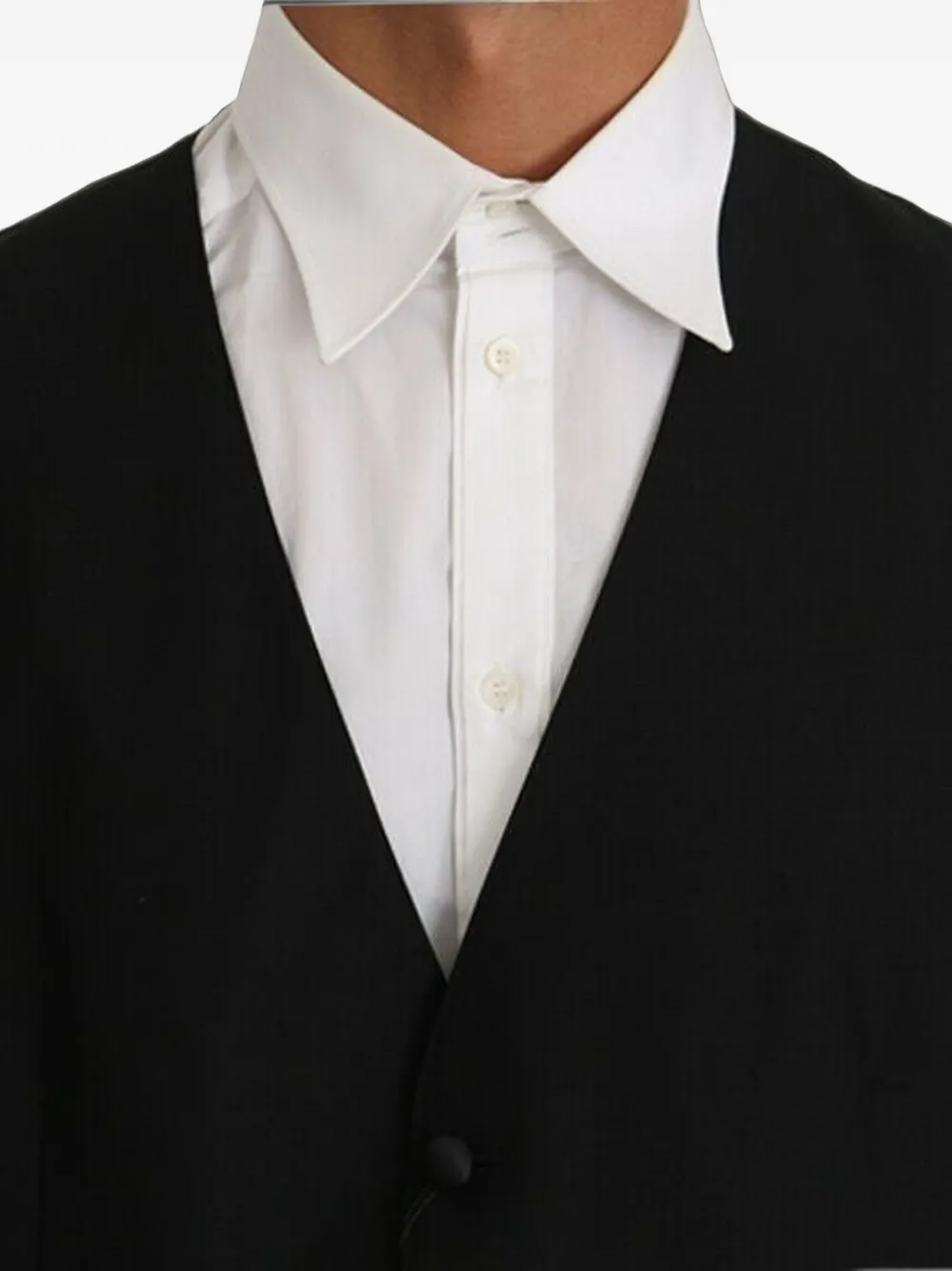 Dolce & Gabbana Gilet met V-hals en knopen Zwart