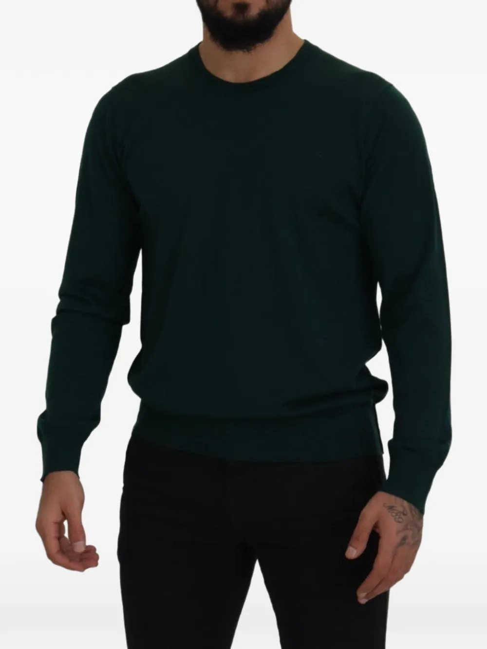 Dolce & Gabbana crew-neck sweater Groen