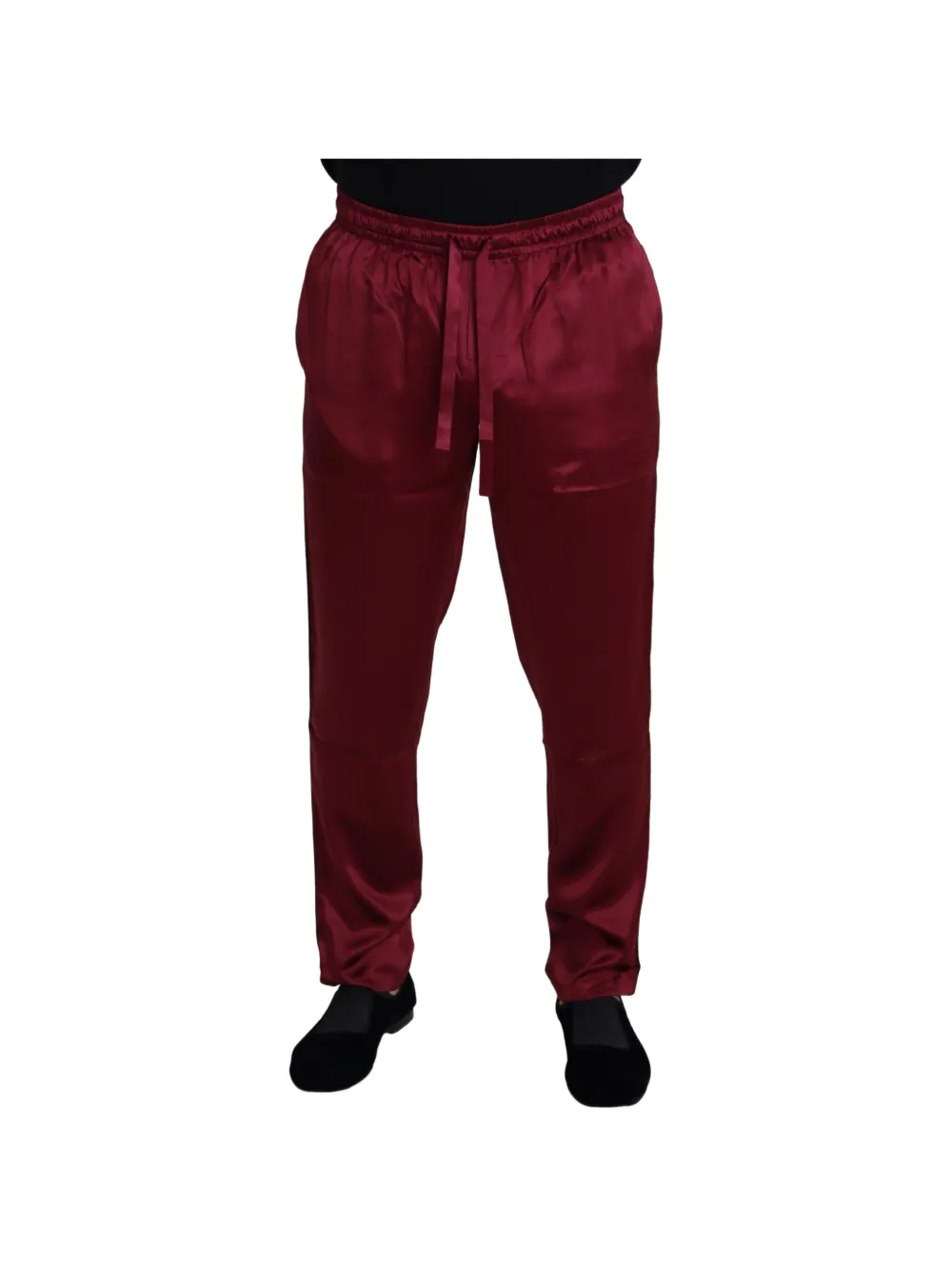 Dolce & Gabbana silk drawstring trousers