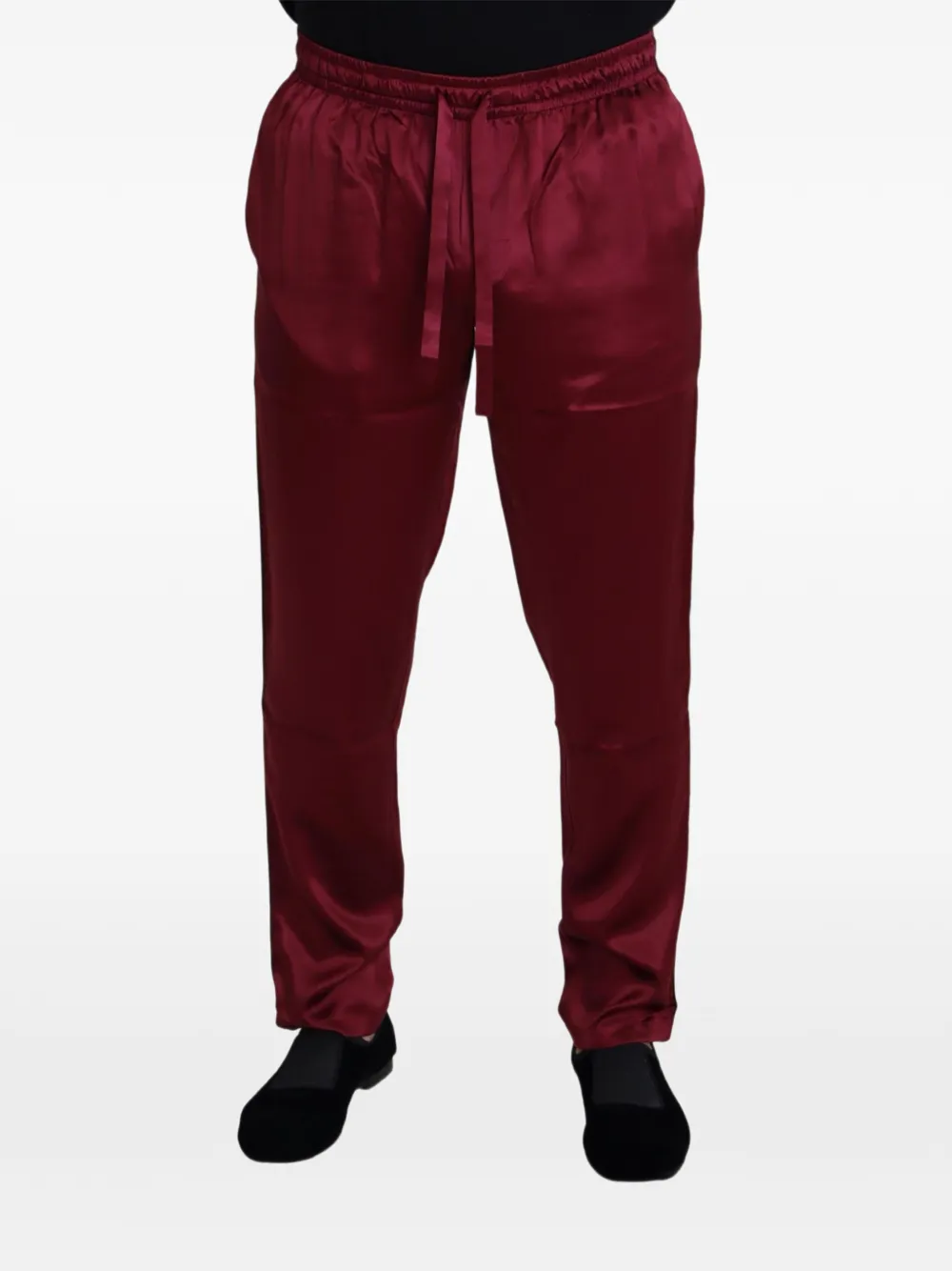 Dolce & Gabbana silk drawstring trousers