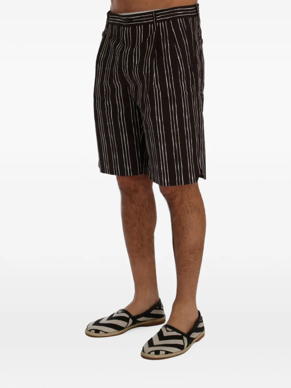 Dolce & Gabbana Gestreepte shorts Rood