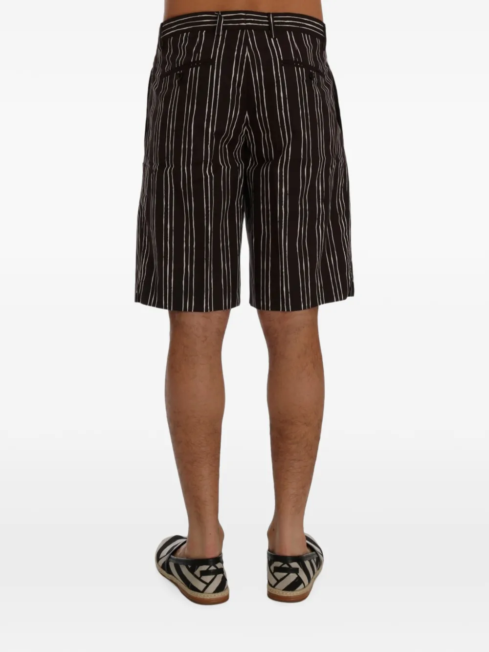 Dolce & Gabbana Gestreepte shorts Rood