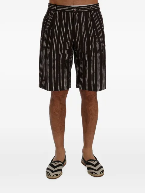 Dolce & Gabbana striped cotton shorts