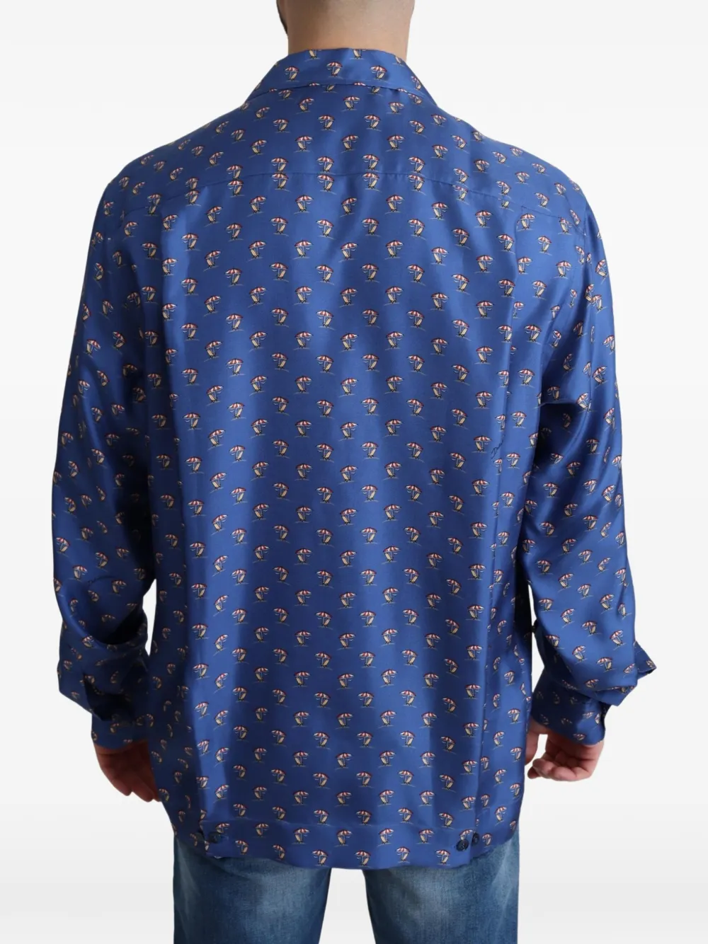 Dolce & Gabbana Overhemd met stoel-print Blauw