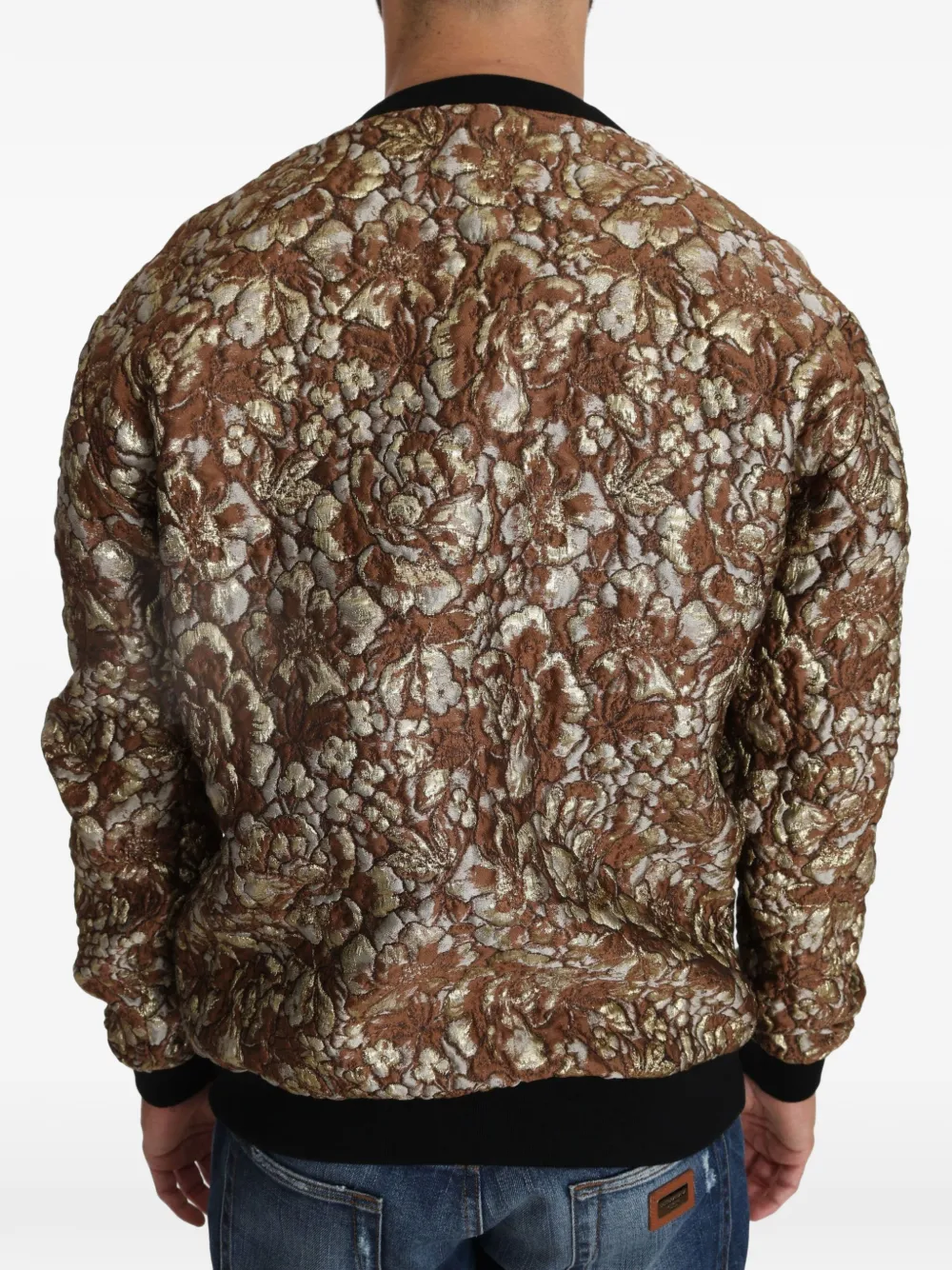 Dolce & Gabbana Mambo sweater met borduurwerk en jacquard Bruin