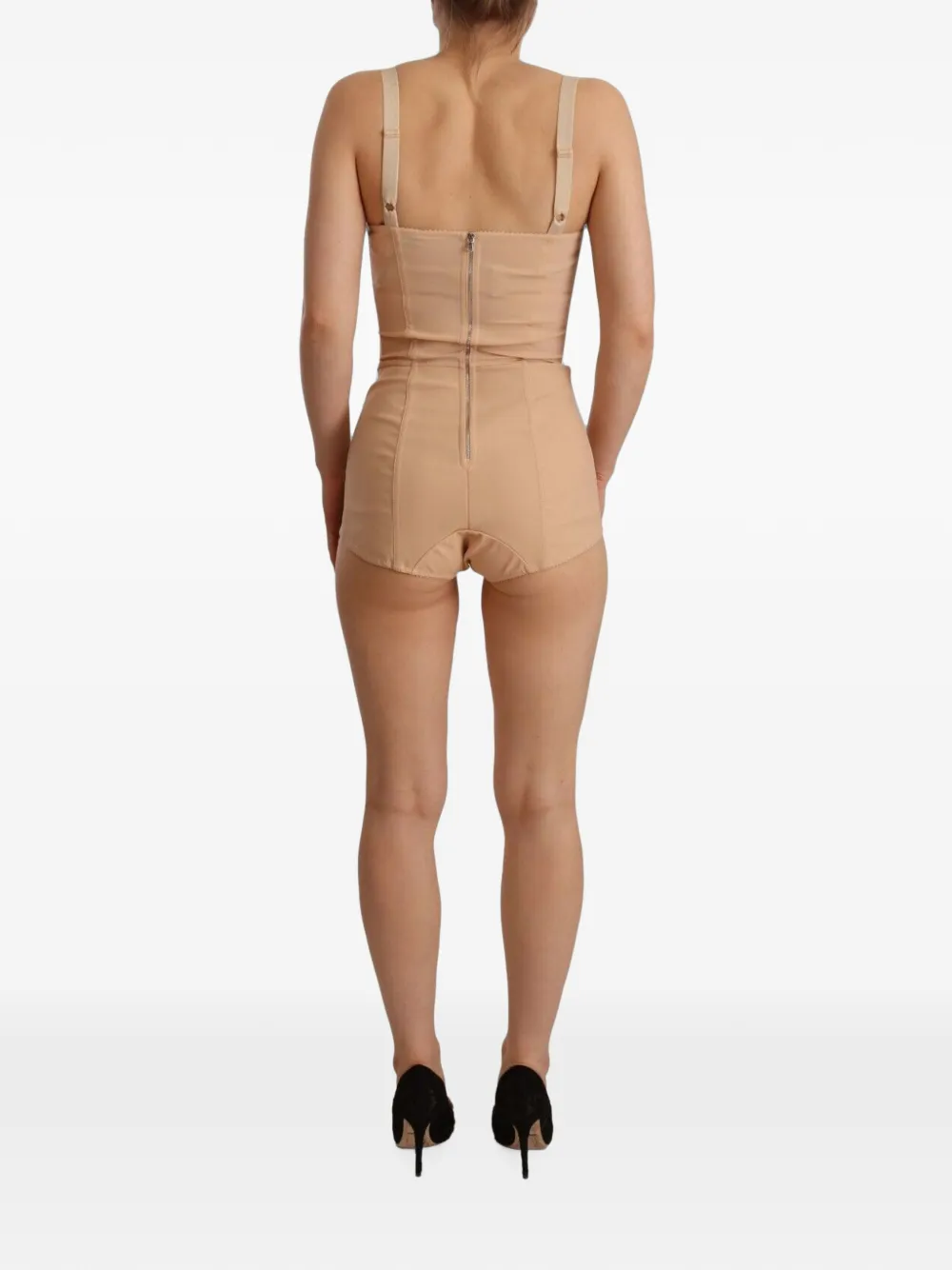 Dolce & Gabbana floral-lace bodysuit Beige