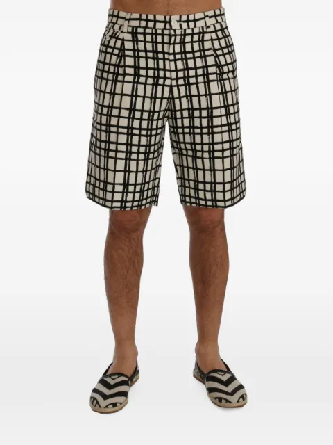Dolce & Gabbana grid-print shorts