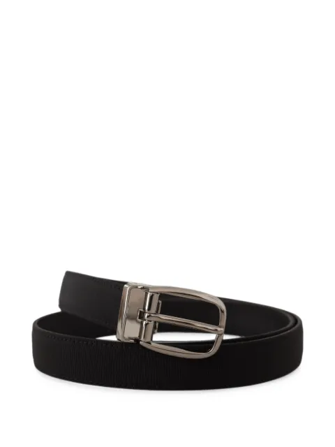 Dolce & Gabbana grosgrain logo-buckle belt