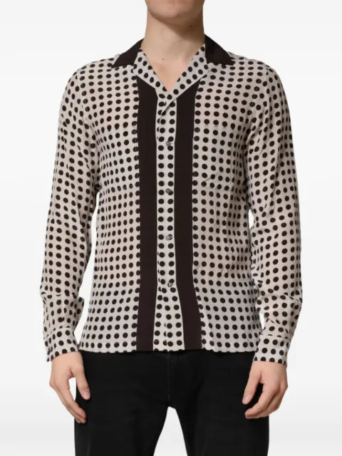 Dolce & Gabbana polka-dot silk shirt