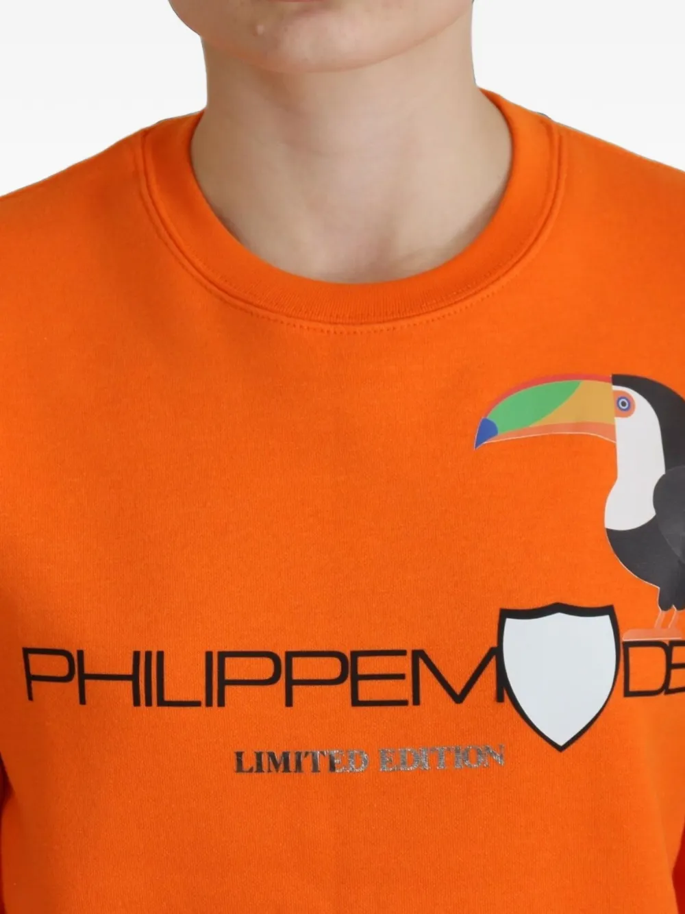 Philippe Model Paris Sweater met toekan-print Oranje
