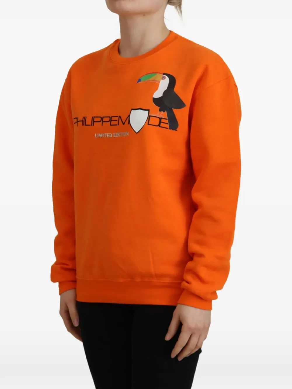 Philippe Model Paris Sweater met toekan-print Oranje