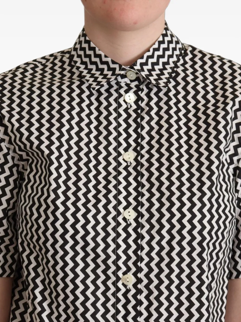Dolce & Gabbana Blouse met zigzag print Zwart