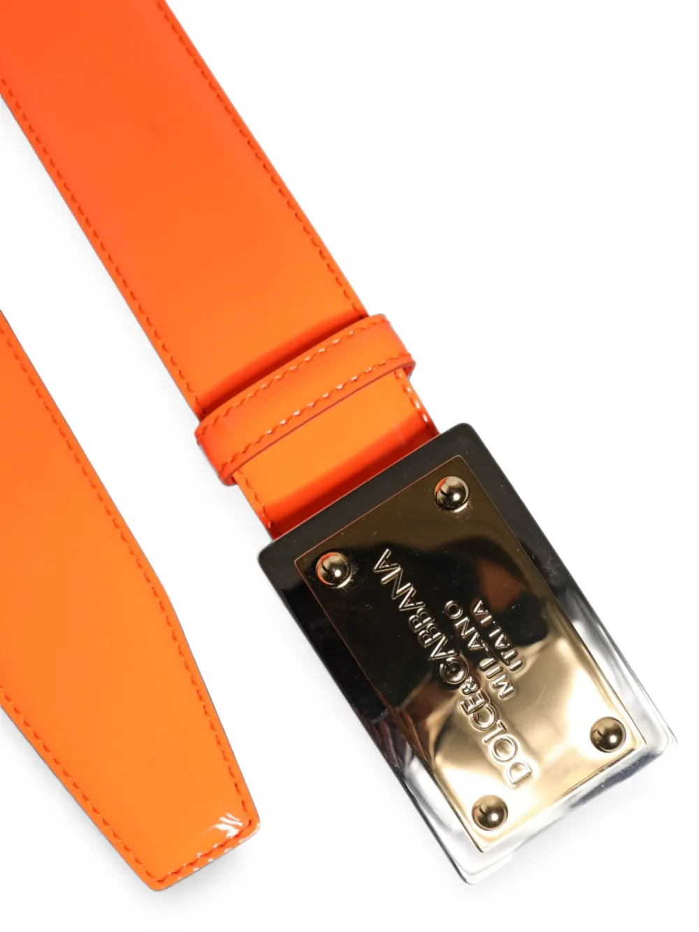 Dolce & Gabbana Riem met logo-plakkaat Oranje