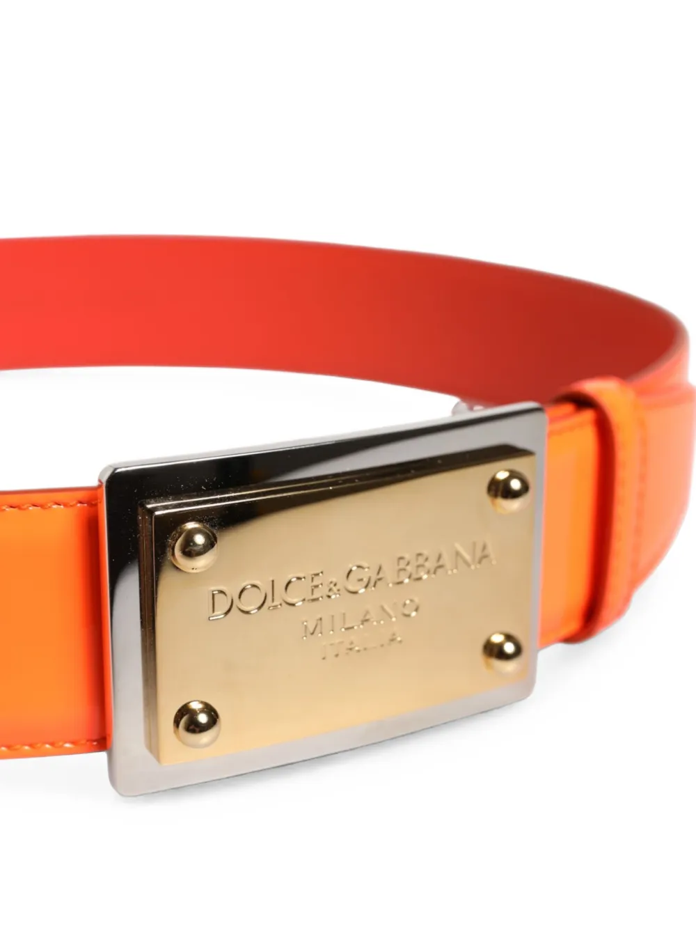 Dolce & Gabbana Riem met logo-plakkaat Oranje