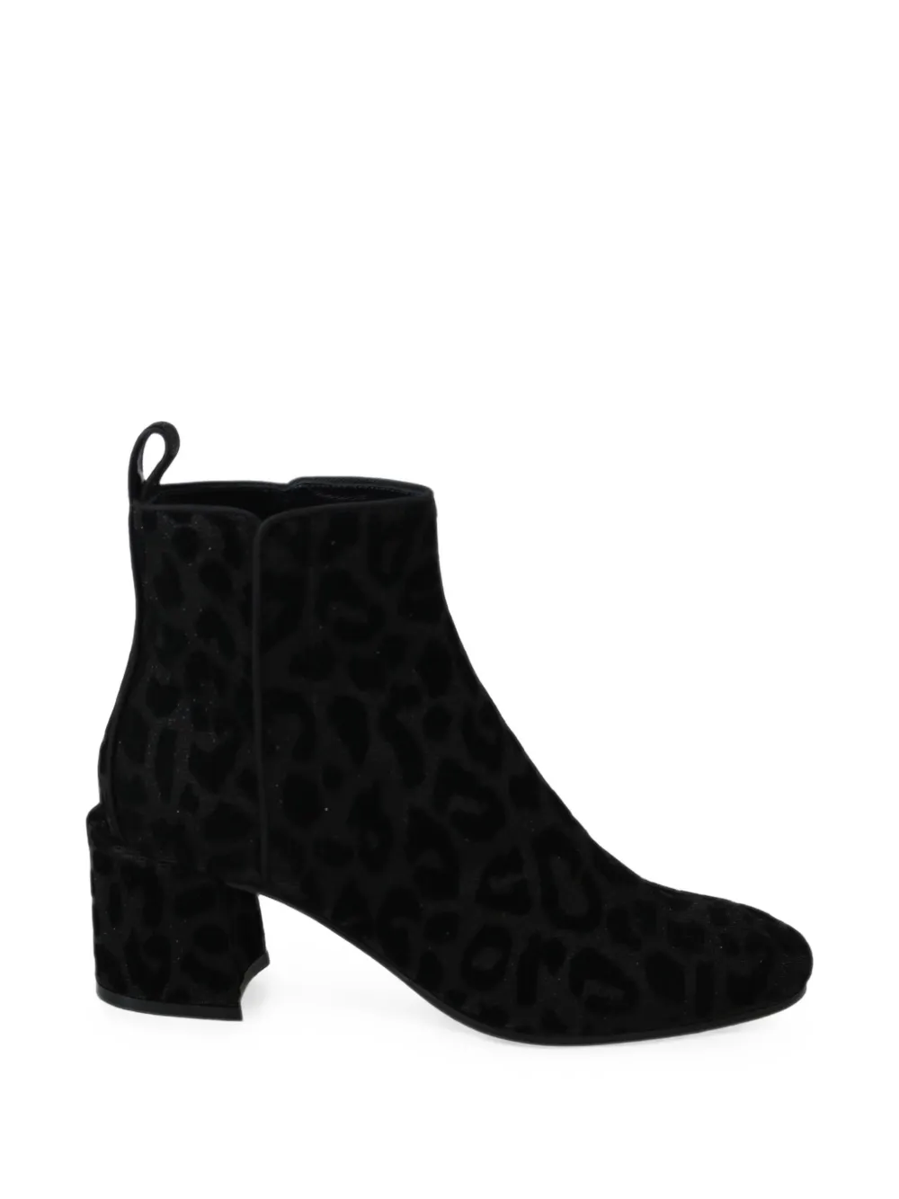 Dolce & Gabbana leopard-print velvet ankle boots - Noir Dolce & Gabbana leopard-print velvet ankle boots - Noir