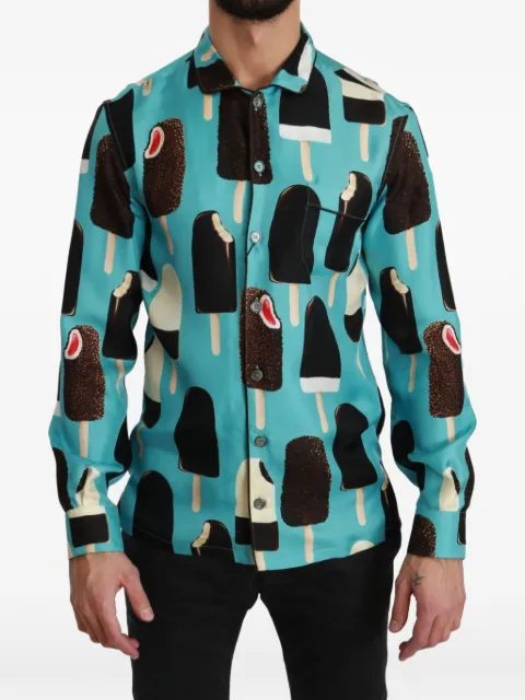 Dolce & Gabbana ice-cream-print shirt