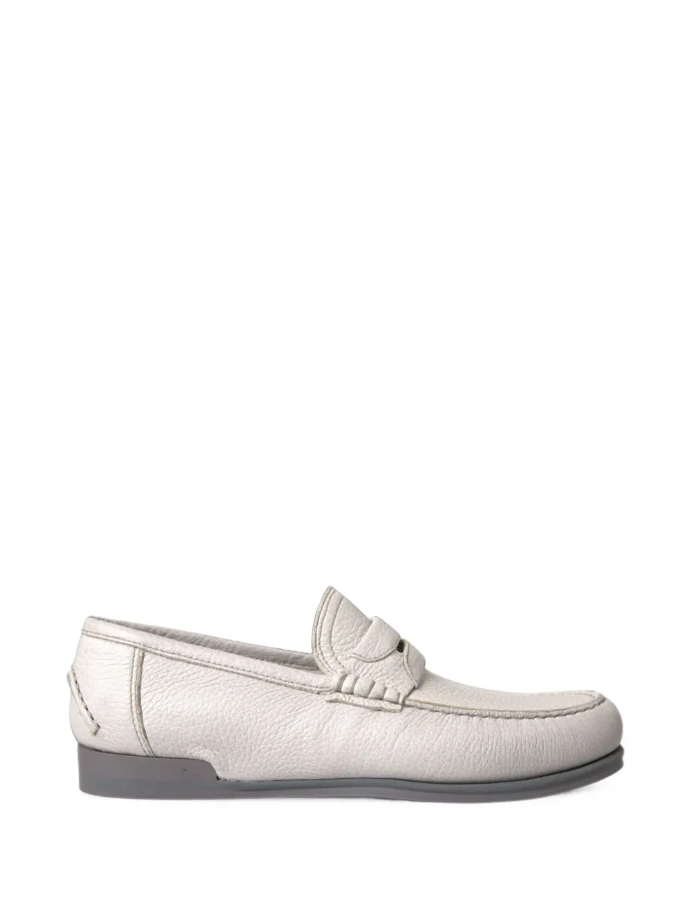 Dolce & Gabbana grainy leather loafers - Nude