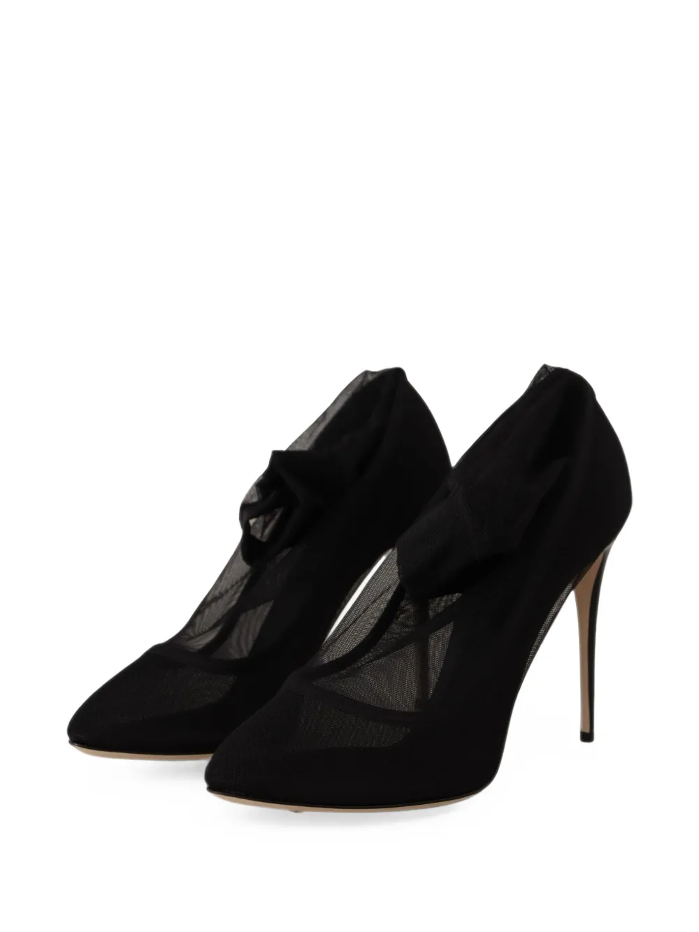 Dolce & Gabbana mesh pointed-toe pumps Zwart
