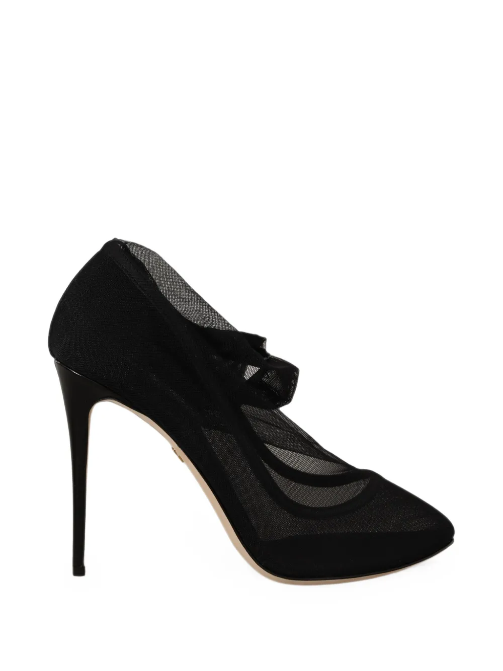 Dolce & Gabbana mesh pointed-toe pumps Zwart