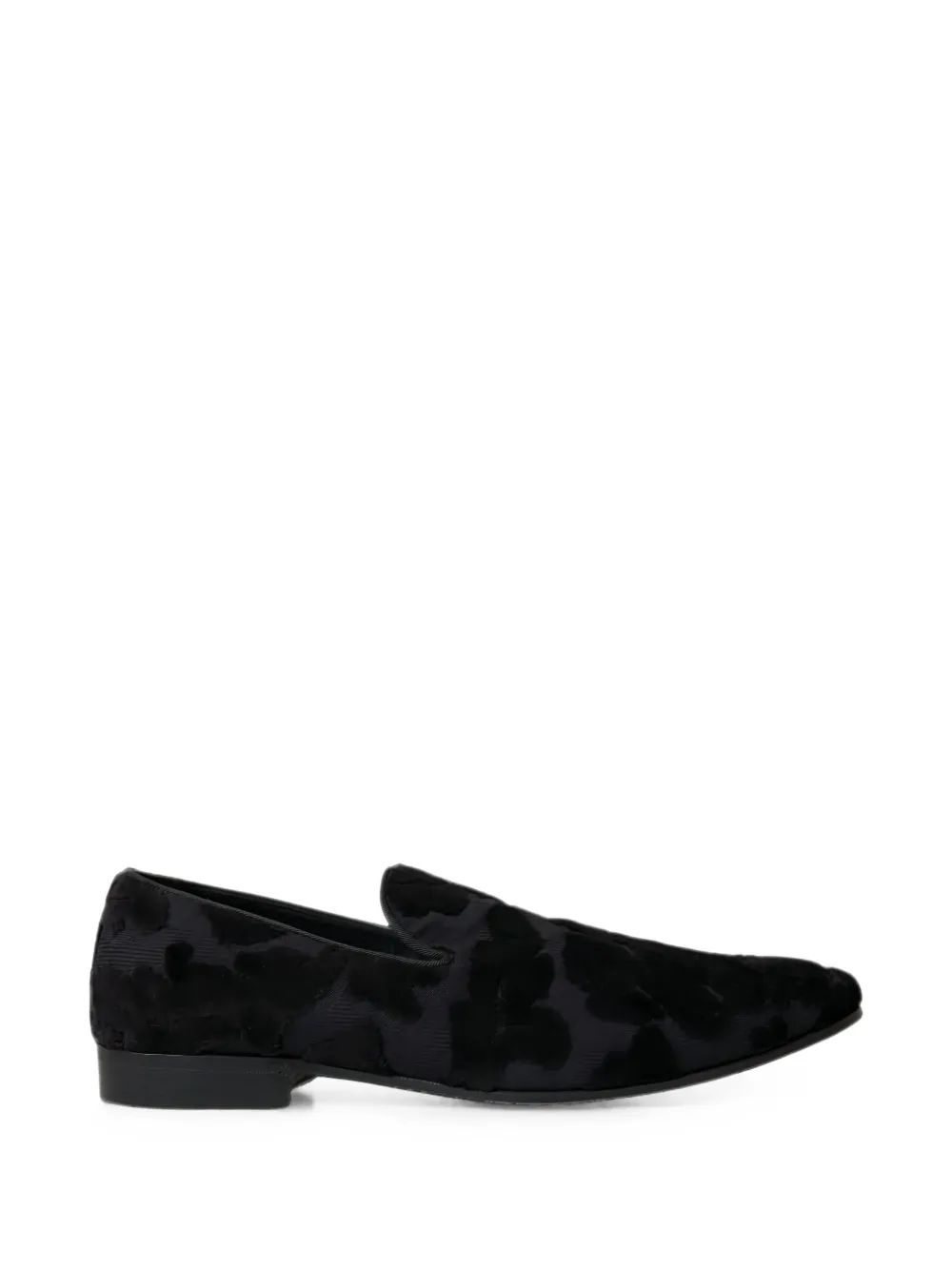Dolce & Gabbana floral-brocade loafers - Nero