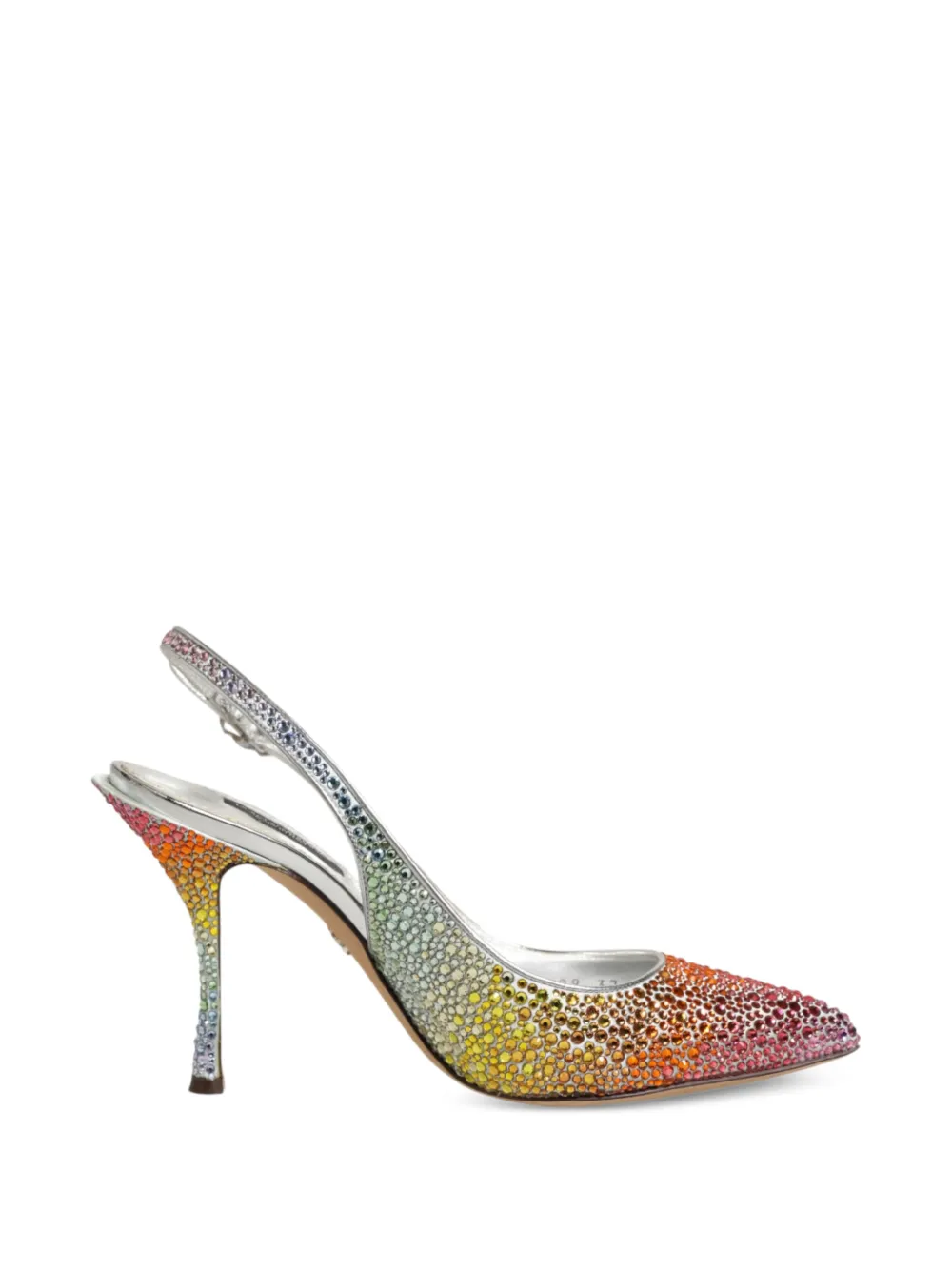 Dolce & Gabbana sequin-embellished slingback sandals - Arancione