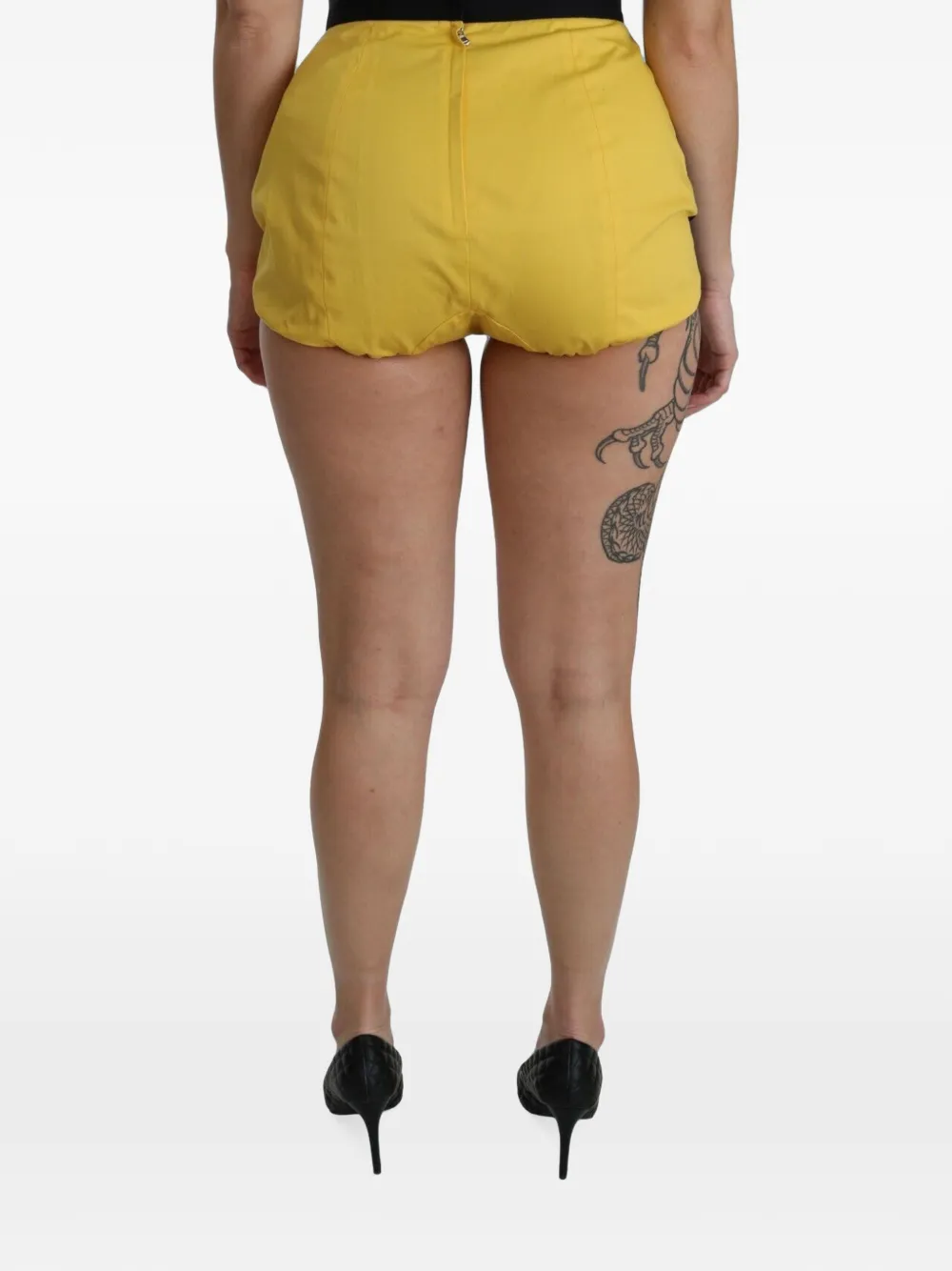 Dolce & Gabbana Shorts verfraaid met kristallen en borduurwerk Geel