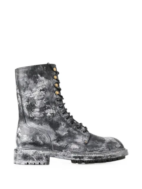 Dolce & Gabbana distressed-leather boots