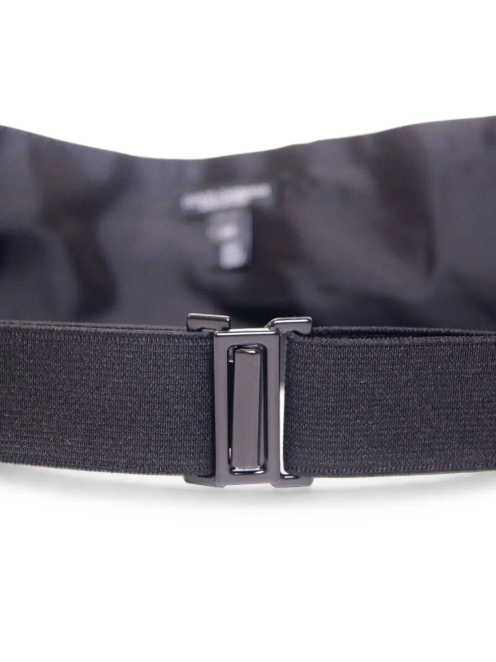 Dolce & Gabbana Geplooide cummerbund met stippen Zwart