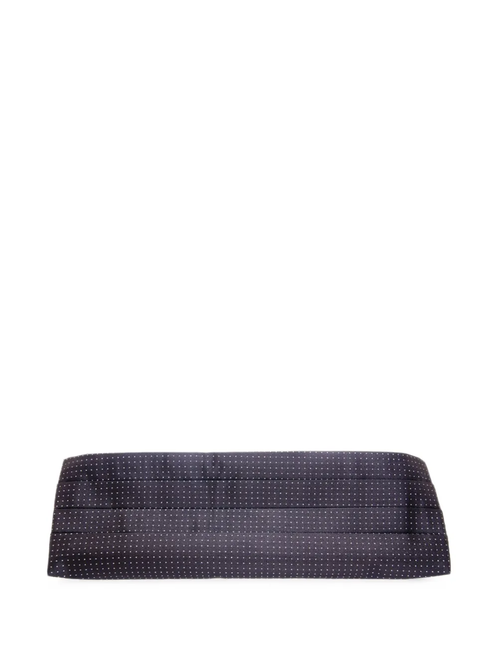Dolce & Gabbana Geplooide cummerbund met stippen Zwart